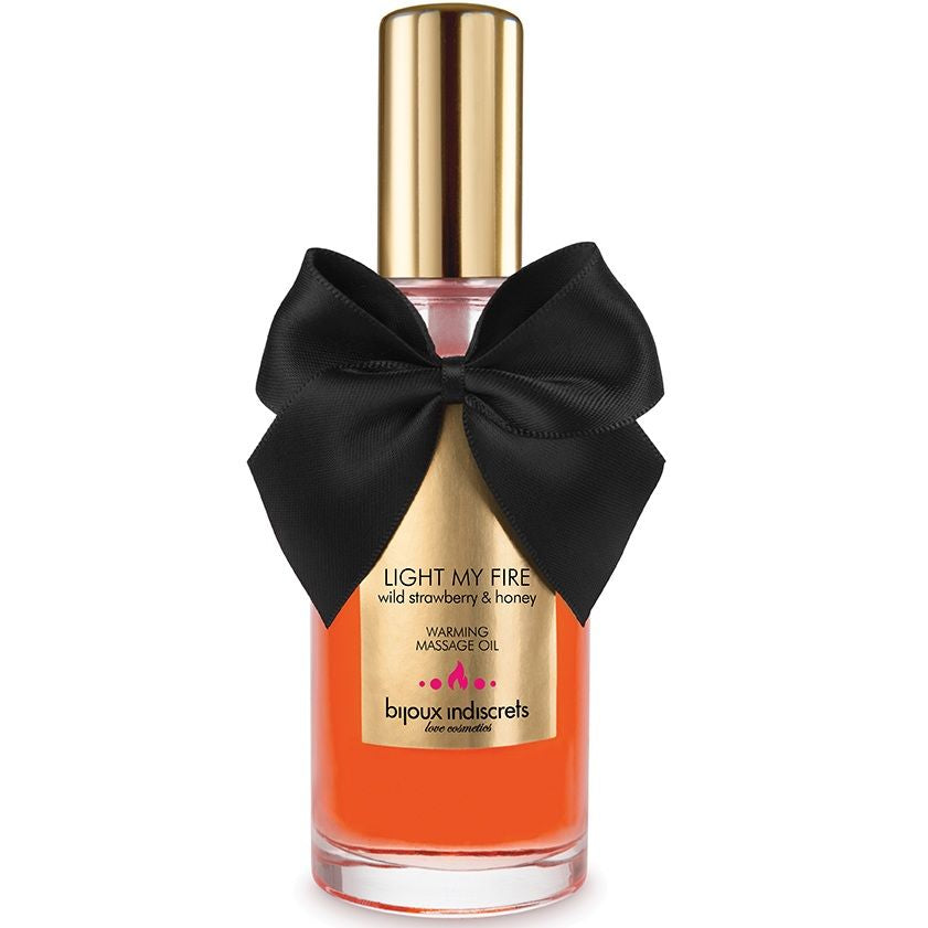 BIJOUX - HUILE DE MASSAGE EFFET CHALEUR ARÔME FRAISE - 7eme ciel