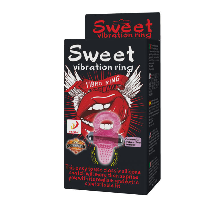 BAILE - ANNEAU PÉNIS VIBRATEUR ROSE SWEET ABS 10 RYTHMES - 7eme ciel
