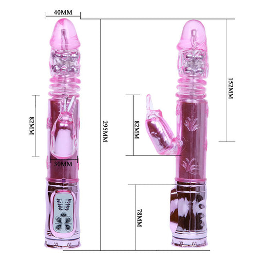 BAILE - ROTATEUR RAMPANT ROSE THROBBING BUNNY - 7eme ciel