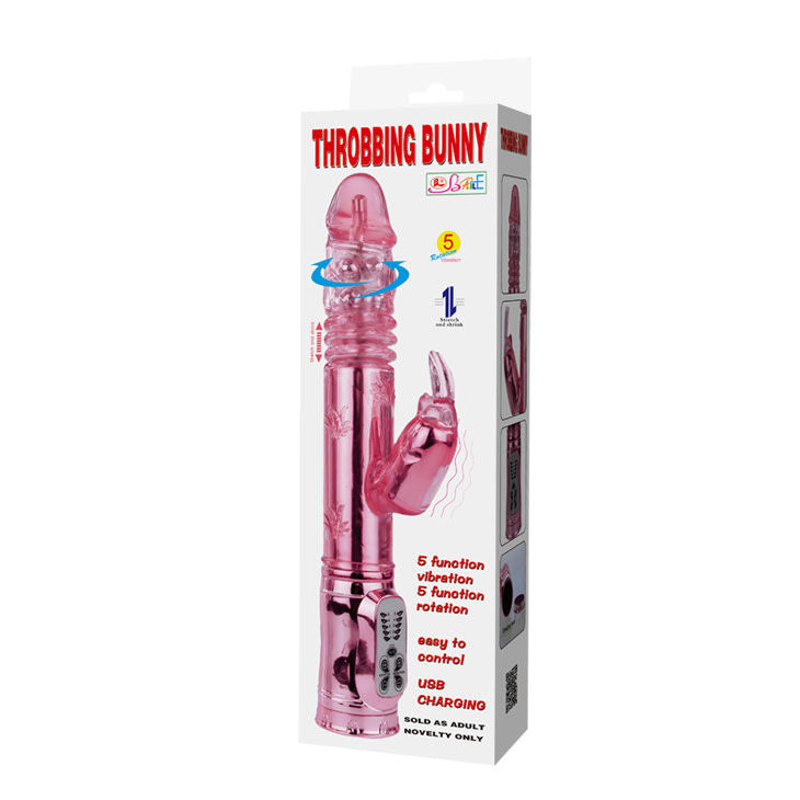 BAILE - ROTATEUR RAMPANT ROSE THROBBING BUNNY - 7eme ciel