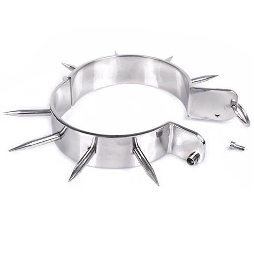 METAL HARD - COLLIER DESCLAVE BDSM AVEC POINTES - 7eme ciel