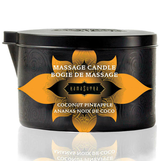 KAMASUTRA - BOUGIE DE MASSAGE COCO ET ANANAS 170GR - 7eme ciel