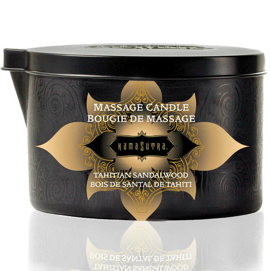 KAMASUTRA - BOUGIE DE MASSAGE VANILLE ET BOIS DE SANTAL 170 GR - 7eme ciel