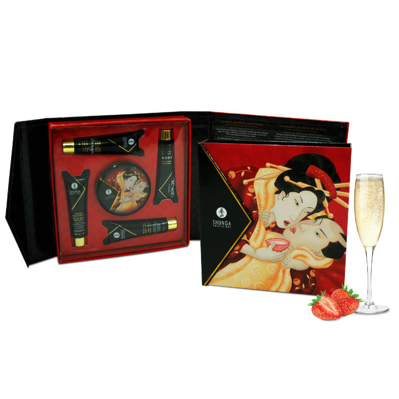 SHUNGA - KIT SECRET GEISHA FRAISES ET CAVA - 7eme ciel