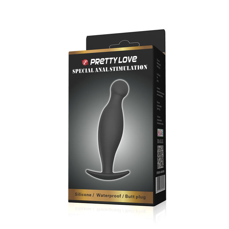 PRETTY LOVE - PLUG ANAL EN SILICONE E 11.7 CM NOIR - 7eme ciel