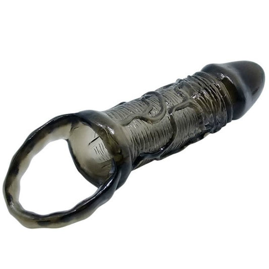 BAILE - GAINE DEXTENSION DE PÉNIS AVEC SANGLE POUR TESTICULES 11.5 CM - 7eme ciel