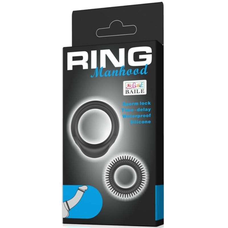 BAILE - KIT 2 ANNEAUX SILICONE ANNEAU VIRILIT? - 7eme ciel