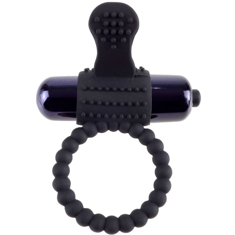 FANTASY C-RINGZ - ANNEAU VIBRANT EN SILICONE NOIR FANTASY C-RING - 7eme ciel