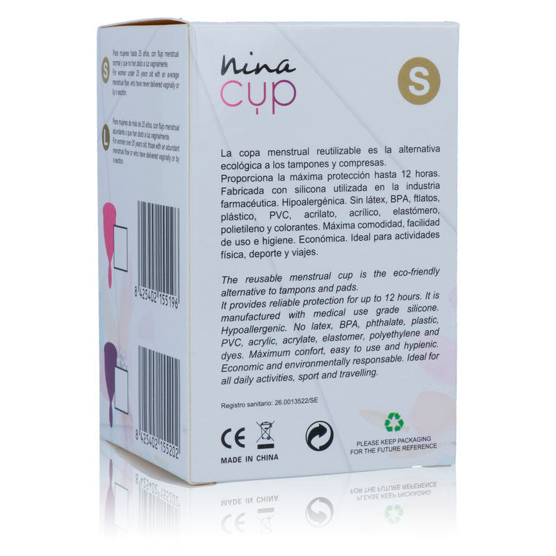 NINA KIKÍ - COUPE MENSTRUELLE ROSE - TAILLE S - 7eme ciel