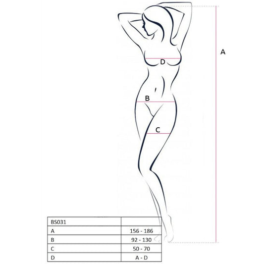 PASSION - FEMME BS031 BODYSTOCKING ROUGE TAILLE UNIQUE - 7eme ciel