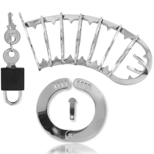METAL HARD - CAGE PÉNIS AVEC SERRURE DE SÉCURITÉ 14 CM - 7eme ciel