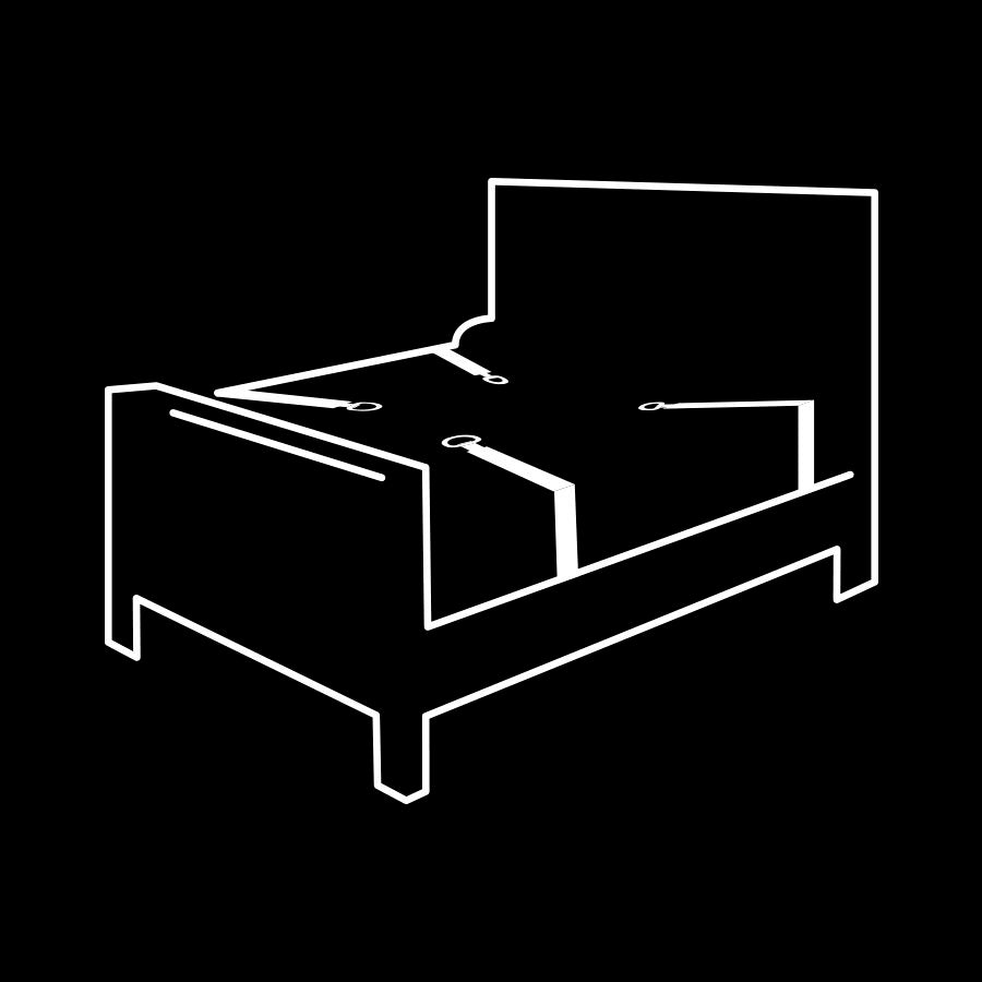 FETISH SUBMISSIVE - ENSEMBLE DE MENOTTES ET LIENS AVEC DOUBLURE EN NOPRÈNE - 7eme ciel