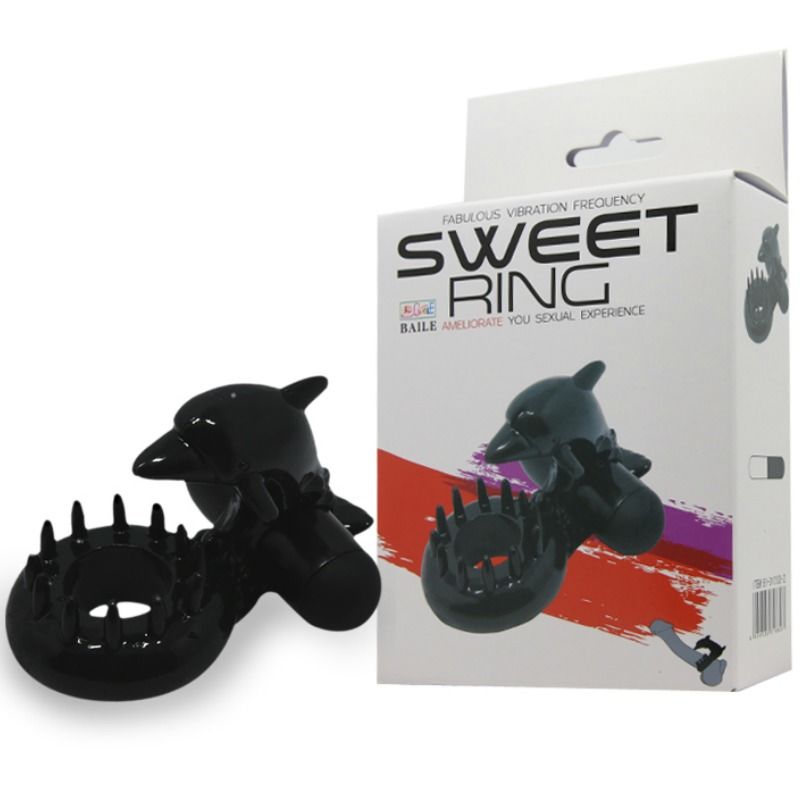 BAILE - ANNEAU SWEET ANNEAU AVEC STIMULATEUR DE CLITORIS DELFIN - 7eme ciel