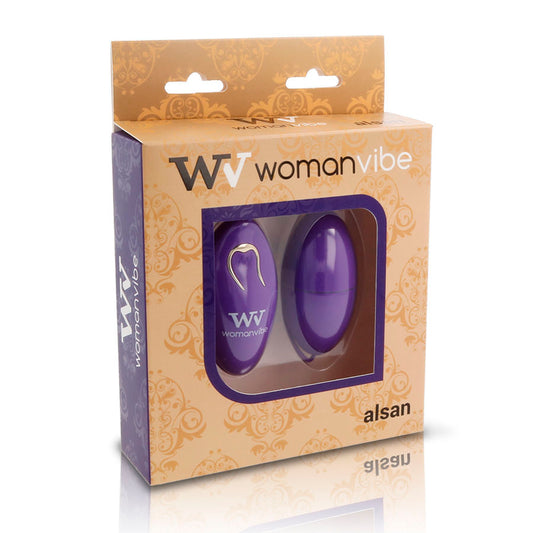 WOMANVIBE - ALSAN EGG TELECOMMANDE SILICONE VIOLET - 7eme ciel