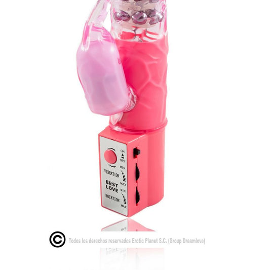 BAILE - ROTATEUR DE LAPIN ROSE AVEC SUPERSTIMULATEUR - 7eme ciel