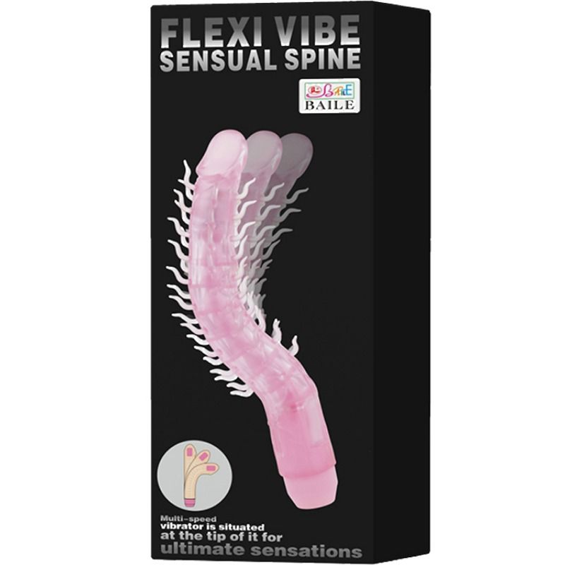 BAILE - FLEXI VIBE SENSUAL SPINE GODE VIBRANT PLIABLE LILAS 23.5 CM - 7eme ciel
