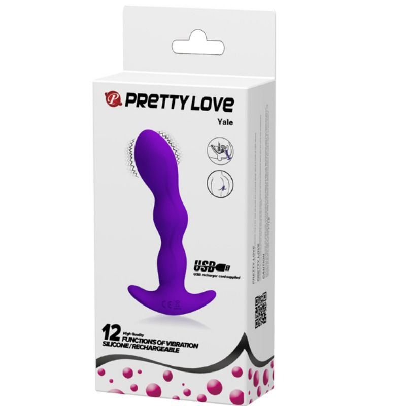 PRETTY LOVE - MASSAGER ANAL 12 MODES DE VIBRATION LILAS - 7eme ciel