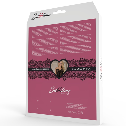 SUBBLIME - BABYDOLL MANCHES ÉVASÉES DENTELLE BLANC S / M