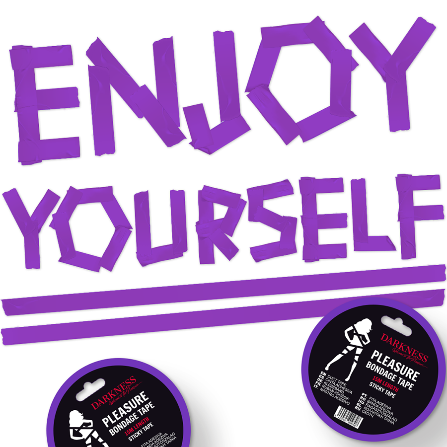 DARKNESS - RUBAN ADHÉSIF BONDAGE LILAS 15M - 7eme ciel