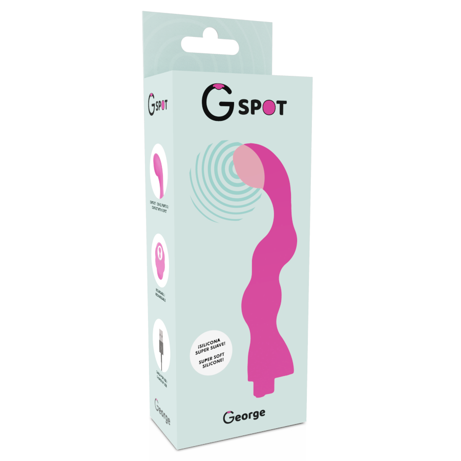 G-SPOT - GEORGE G-SPOT VIBRATEUR GOMME ROSE - 7eme ciel