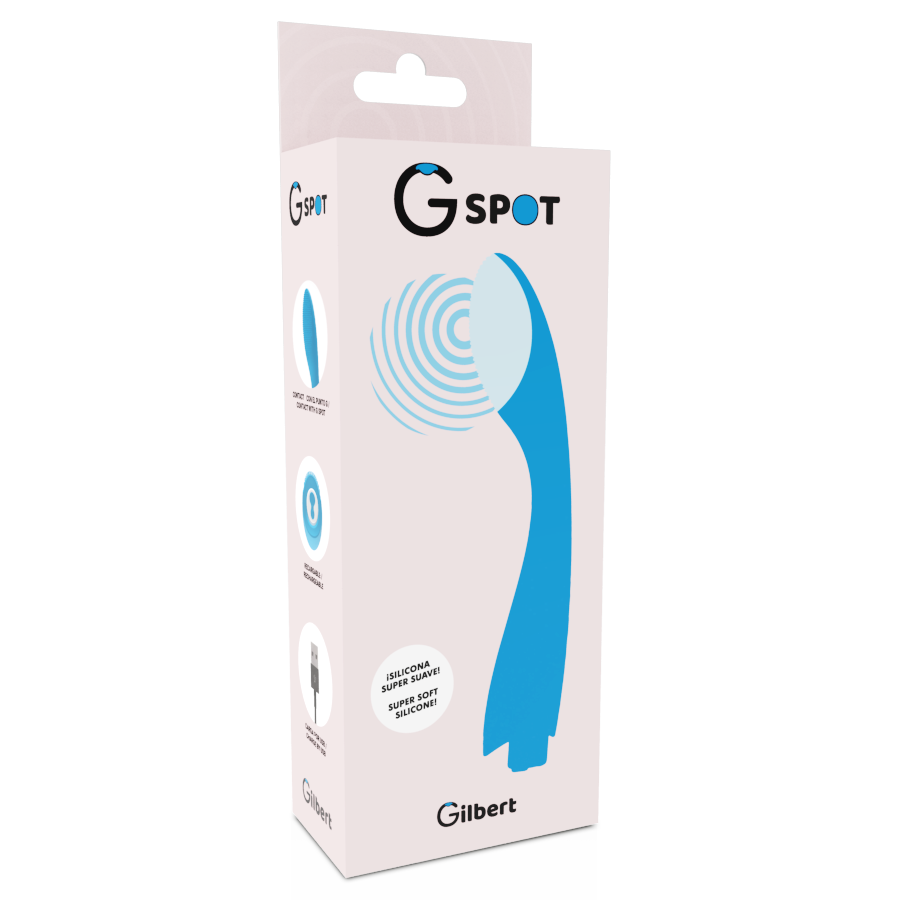 G-SPOT - VIBRATEUR GYLBERT TURQUOISE BLEU G-SPOT - 7eme ciel