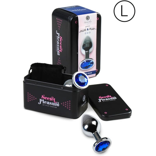 SECRETPLAY - PLUG ANAL TAILLE L BLEU - 7eme ciel
