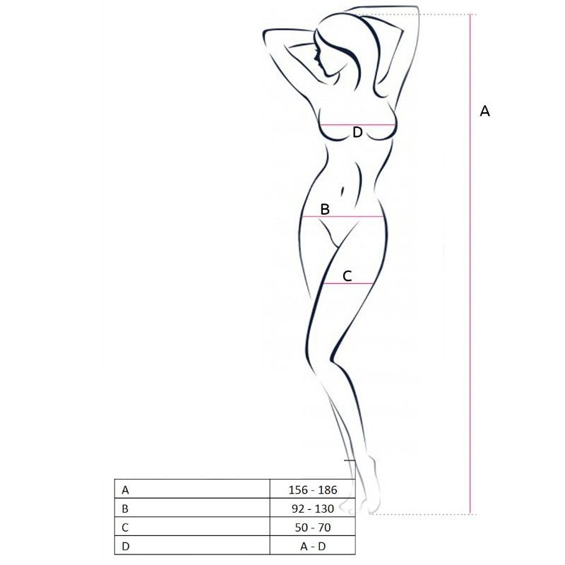 PASSION - FEMME BS057 BODYSTOCKING BLANC TAILLE UNIQUE - 7eme ciel