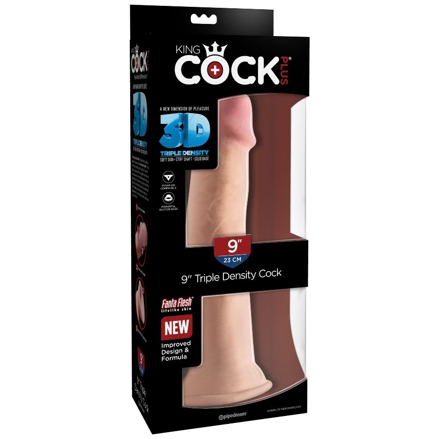 KING COCK - GODE TRIPLE DENSITÉ 23 CM - 7eme ciel