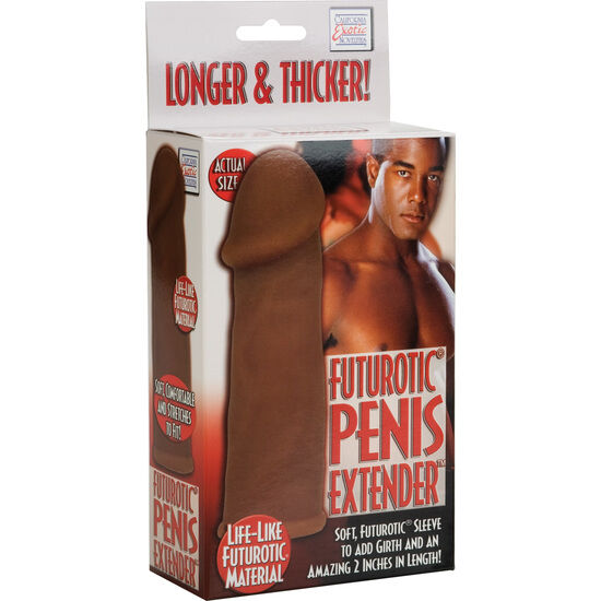 CALEXOTICS - EXTENSION DE PÉNIS FUTUROTIQUE MARRON - 7eme ciel