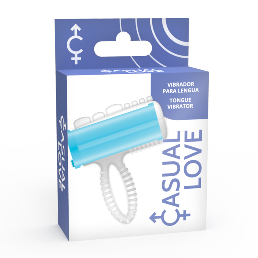 CASUAL LOVE - RING TONGUE VIBRATING BLEU - 7eme ciel