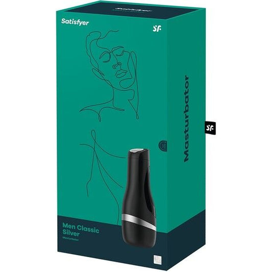 SATISFYER - MASTURBATEUR HOMME CLASSIQUE ARGENT - 7eme ciel