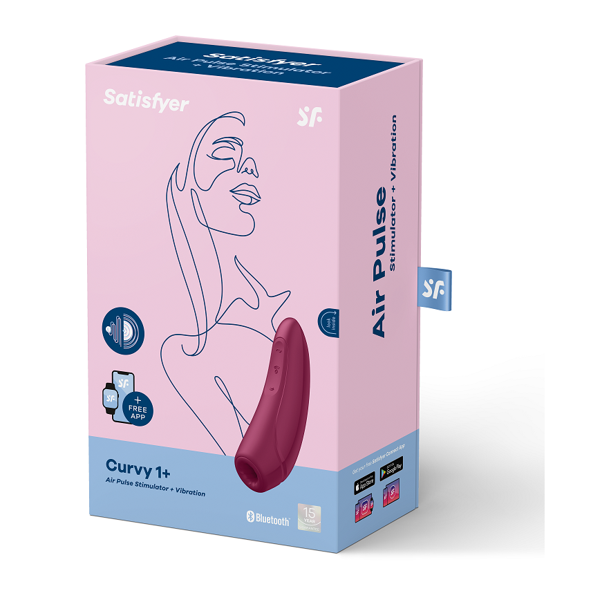 SATISFYER - CURVY 1 + ROUGE ROSE - 7eme ciel