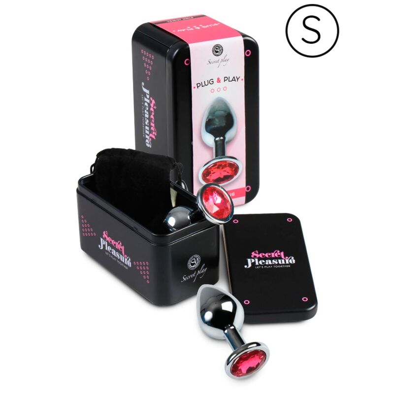 SECRETPLAY - PLUG ANAL ALUMINIUM FUCHSIA 7 CM - 7eme ciel
