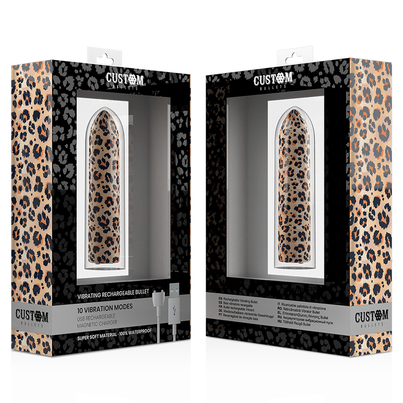 CUSTOM BULLETS - RECHARGEABLE LEOPARD 10 INTENSITIES - 7eme ciel