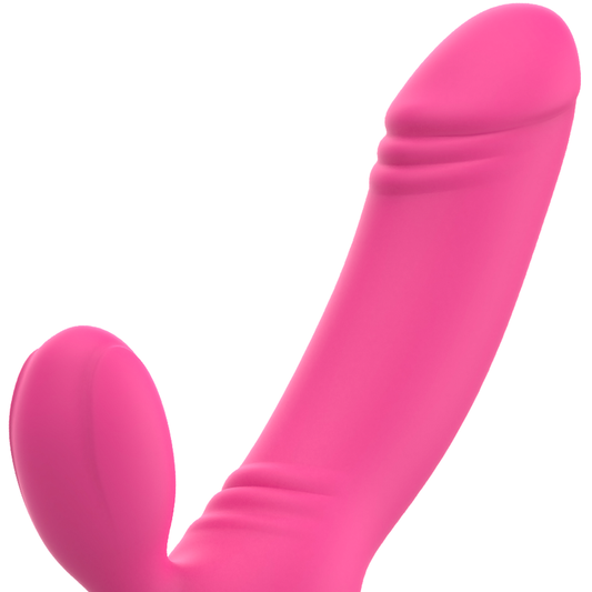 OHMAMA - VIBRATEUR BIX DOUBLE STIMULATION ÉDITION NOËL ROSE - 7eme ciel