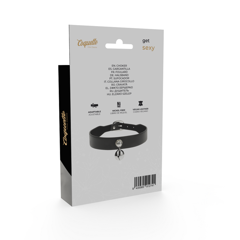 COQUETTE CHIC DESIRE - COLLIER EN CUIR VEGAN FEMME HOCHET ACCESSOIRE - 7eme ciel