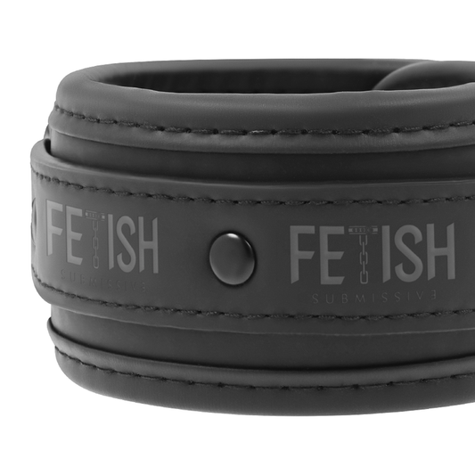FETISH SUBMISSIVE - CHEVILLES EN CUIR VÉGÉTALIEN AVEC DOUBLURE EN NOPRÈNE - 7eme ciel