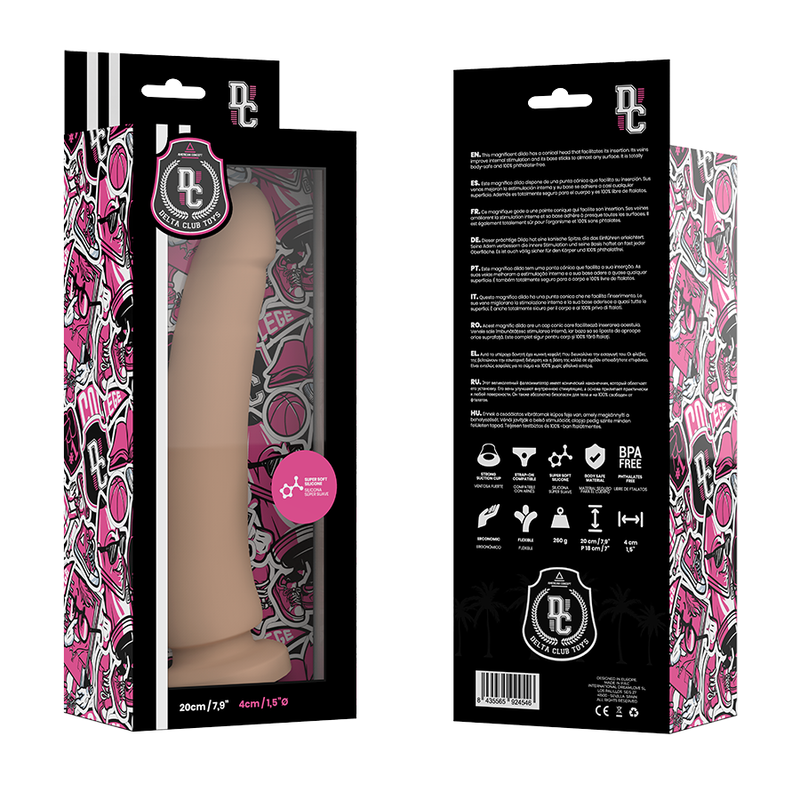 DELTA CLUB - TOYS GODE NATUREL MÉDICAL SILICONE 20 CM -O- 4 CM - 7eme ciel