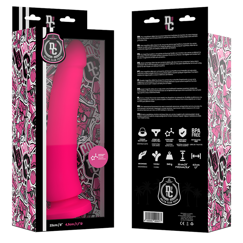 DELTA CLUB - TOYS GODE MÉDICAL ROSE EN SILICONE 23 CM -O- 4.5 CM - 7eme ciel