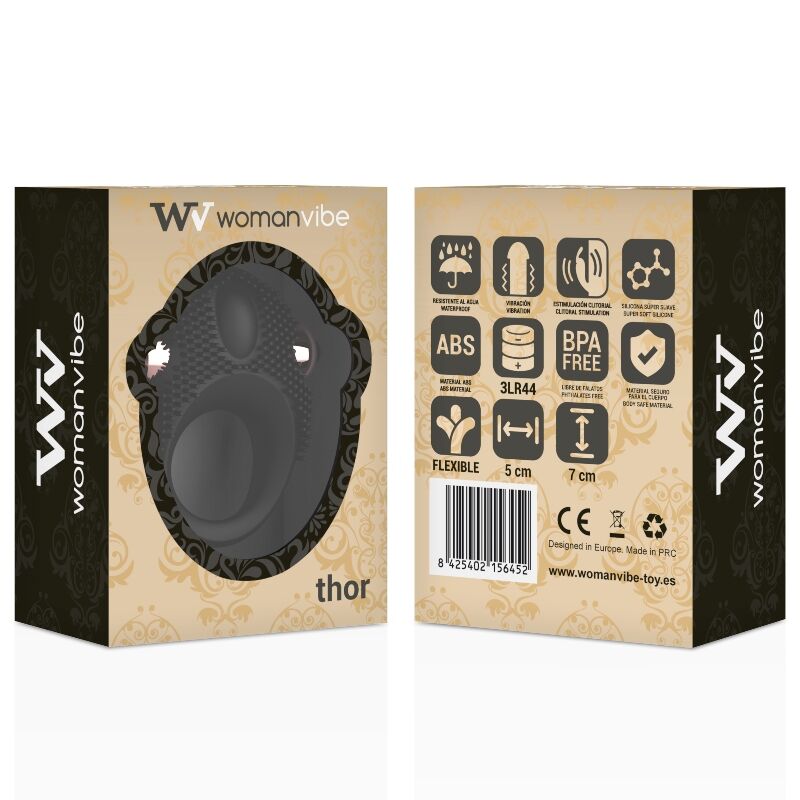 WOMANVIBE - ANNEAU VIBRATEUR EN SILICONE VIBE THOR - 7eme ciel