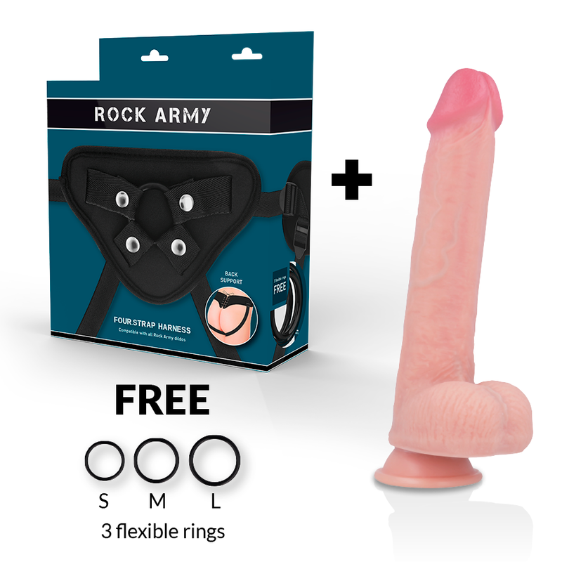 ROCKARMY - ARN S + GODE EN SILICONE LIQUIDE PREMIUM KINGCOBRA 24 CM -O- 4.77 CM - 7eme ciel