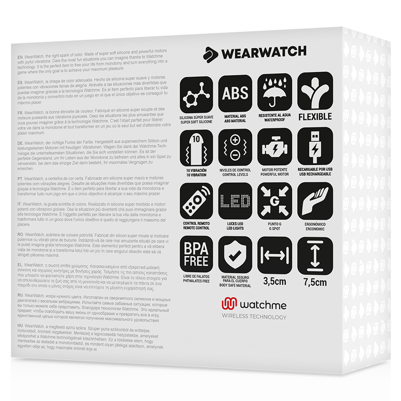 WEARWATCH - TÉLÉCOMMANDE WATCHME TECHNOLOGIE BLEU OEUF / JET - 7eme ciel
