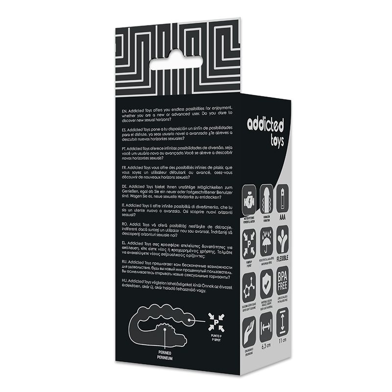 ADDICTED TOYS - MASSEUR ANAL PROSTATIQUE AVEC VIBRATION - 7eme ciel