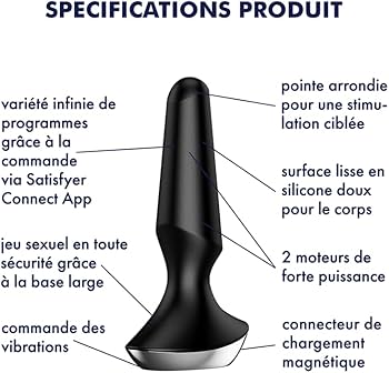 SATISFYER - VIBRATEUR PLUG ILICIOUS 2 PLUG NOIR