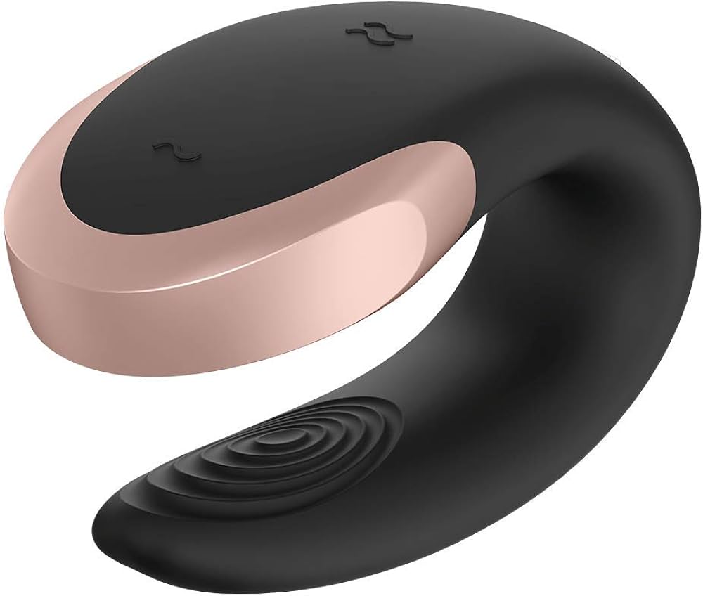 SATISFYER - VIBRATEUR DOUBLE LOVE LUXURY PARTNER NOIR