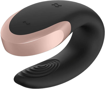 SATISFYER - VIBRATEUR DOUBLE LOVE LUXURY PARTNER NOIR