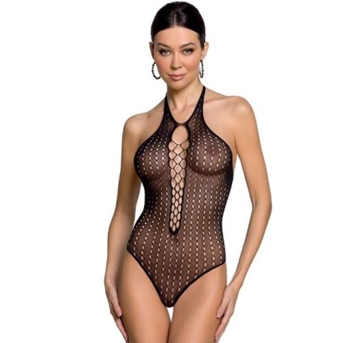 PASSION - FEMME BS088 BODYSTOCKING NOIR TAILLE UNIQUE