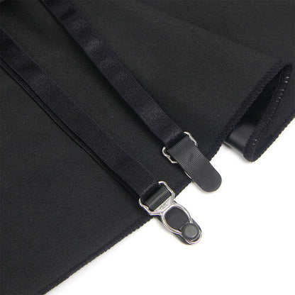 SUBBLIME - 957704 ROBE EN CUIR À FERMETURE ÉCLAIR EN DENTELLE NOIRE S/M