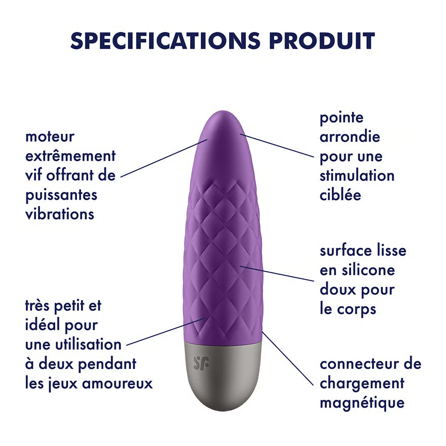 SATISFYER - ULTRA POWER BULLET 5 VIOLETTE
