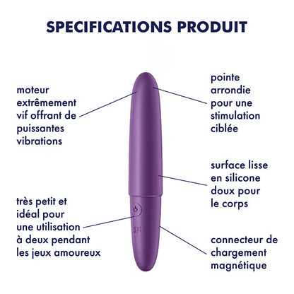 SATISFYER - ULTRA POWER BULLET 6 VIOLET